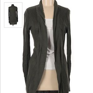 A new day muted green cardigan